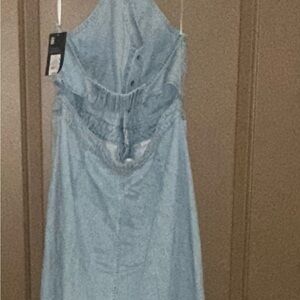 Universal Thread Light Blue Backless Dress